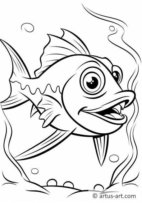 Awesome Barracudas Coloring Page For Kids